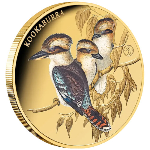 Goldmünze kookaburra mit - goldmünze,