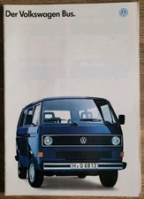 VW Bus T3 Caravelle Carat/syncro/Multivan Prospekt/brochure/broszura/folleto '87