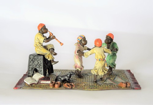Bronzefigur tanzende mohren - bronzefigur,
