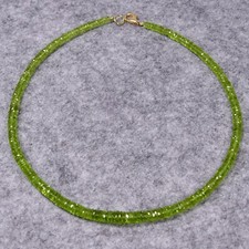 Peridot Halskette, Edelsteinhalskette (K823), Edelsteinschmuck