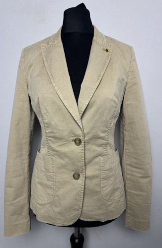 Blonde baumwolle blazer - baumwolle,