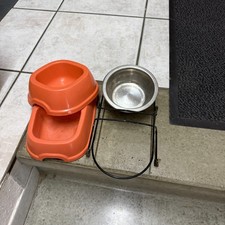 Futterstation Katzen Hunde Futternapf 1 Edelstahl erhöhter Ständer siehe Bilder