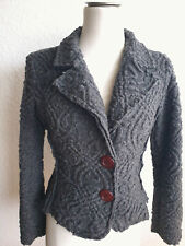 RINASCIMENTO Italy TRACHTEN  STRICKJACKE Grau WALK WOLLE Blazer Gr. S Luxus