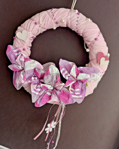 Türkranz sommer rosa lila - rosa,