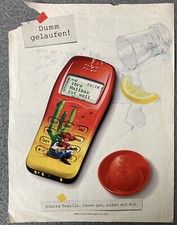 SIERRA TEQUILA seltene Werbung Handy Mailbox voll