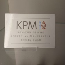 Kpm werbe tafel - werbe,