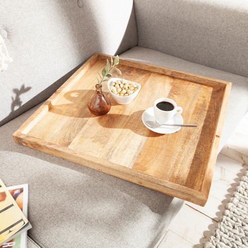 Massives tablett makassar - tablett, 50cm
