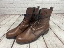 Wolky Murray Velvet Leather Cognac Gr 41 Damen Schuhe Leder Stiefeletten