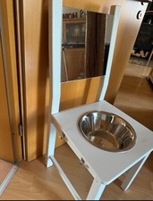 Waschbecken Stuhl Kinder Waschtisch Holz weiß