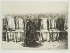 R. ESCHER (*1936), Versammlung,  2003, Lith. Surrealismus Stillleben 2000-Heute