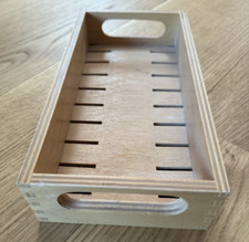 Karteikasten Buche Holz A7, Maße: 12,5cm x 24,5cm x 5,5cm ohne Deckel