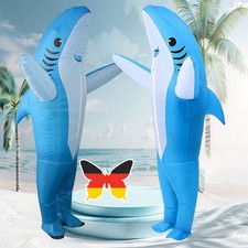Erwachsene Aufblasbare Hai Kostüm Halloween Party Selbstaufblasbares Cosplay DHL