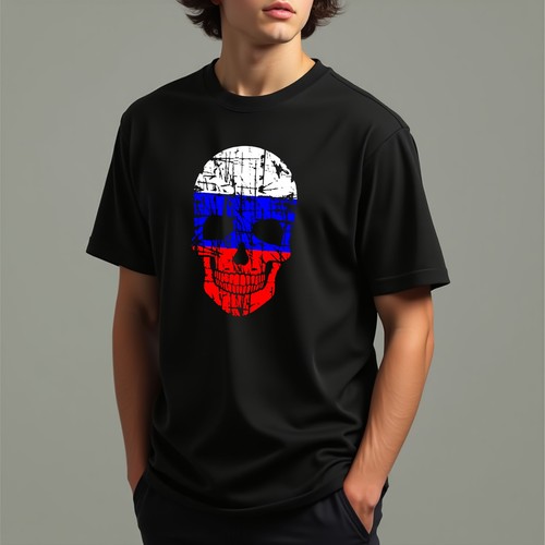 Russische flagge totenkopf - flagge,