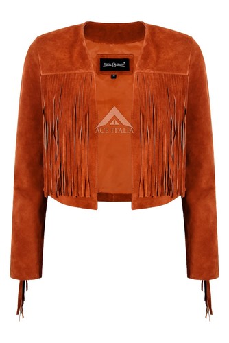 Damen fransen western kurz - damen,