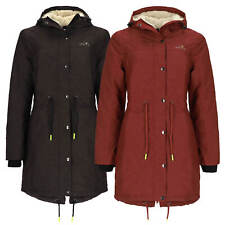 Baumfuchs Damen Funktionsparka Funktionsjacke Sherpa-Futter Kapuze Atmungsaktiv