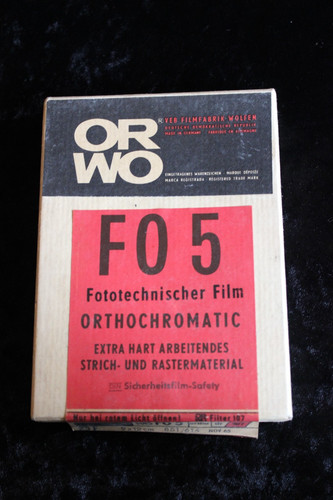 Orwo negativ film - fo, negativ-film