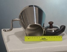 Wasserkessel Wasserkanne f. Filterkaffee-Zubereitung Zubehör Edelstahl 1 Liter