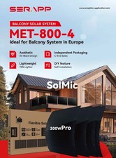 Balkonkraftwerk 800 W Photovoltaik Solaranlage Steckerfertig WIFI Smarte Mini-PV