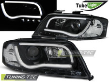 Scheinwerfer LED Tagfahrlicht Optik für Audi A6 C5 4B 01-04 Schwarz LTI B-Ware*