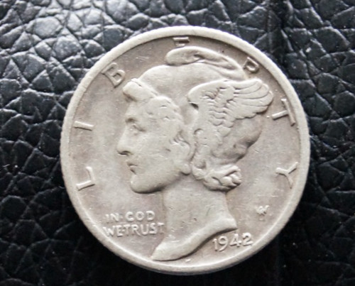 One dime 1942 900 silber - dime,,