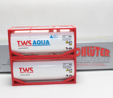 BB243, Altes AWM LKW Tankcontainer-Set 2x 20ft. Tankcontainer TWS TOP OVP 1:87