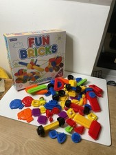 John Adam’s Fun Bricks 50-teiliges Set gebraucht für Kinder Jungen Mädchen 78 Teile 