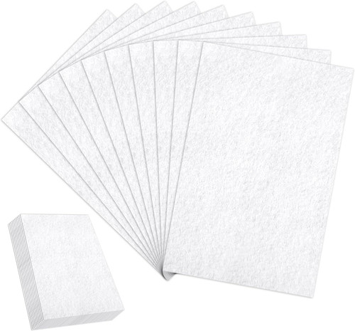 Weiße filzplatten 10er set - weiße,