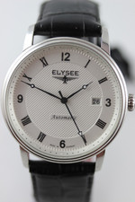 ELYSEE  Monumentum Automatik Herrenuhr Datum Sichtboden Lederband  41mm 77004