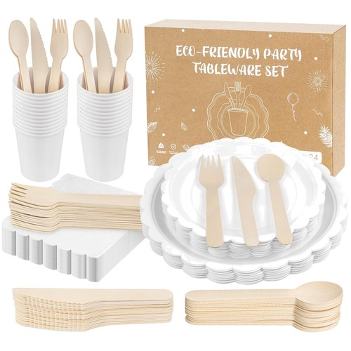 Pappteller set partygeschirr - pappteller,