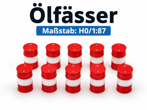 15x ölfässer 87 - Ölfässer, h0