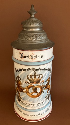 Antik porzellan bierkrug - antik,
