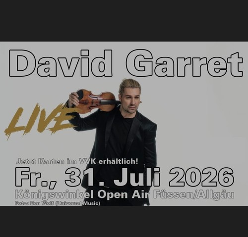 David garrett world tour 2026 - david,