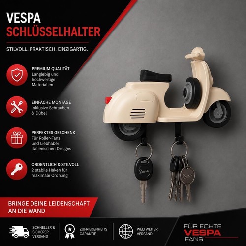 Vespa schlüsselhalter - vespa,