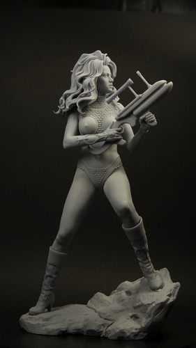 Resin figur barbarella queen - barbarella.,