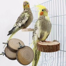 Vogelkäfig Für Papageien Und Haustiere Sitzstangen Runde Holzplattform /