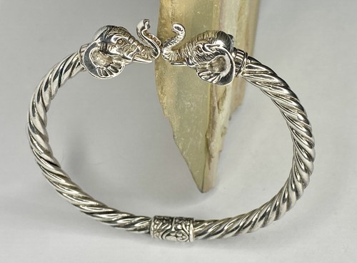 Sterling silber elefantenkopf - silber,
