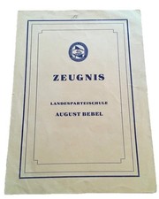 SED Zeugnis DDR - Auszeichnung