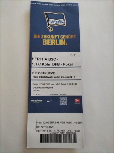 Sammler ticket hertha - sammler,
