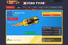 NITRO TYPE Account 110k Races