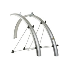 Radschutz Satz Author 28 Zoll Fahrrad Schutzblech Set Kunststoff silber 37mm