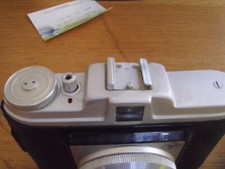 Fotoapperat AGFA ISOLA 1 von ca 1950 mit Ledertasche