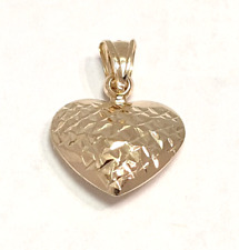 585 / 14K Gold NEU Kettenanhänger Damen und Mädchen Herz diamantiert