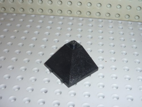 Lego black slope brick - slope,