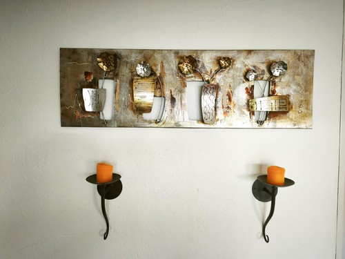 Metall wand bild deko - bild,