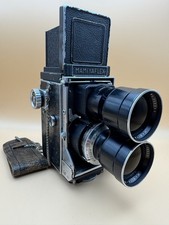 Vintage Mamiyaflex C2 mit 18cm f/4.5 Mamiya-Sekor Objektiven (TLR)