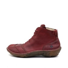 El Naturalista Damen Nido Stiefelette Rot Leder Atmungsaktiv Stiefeletten EU 40