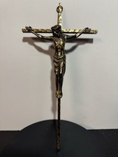 Wandkreuz Metall Modern Bronze