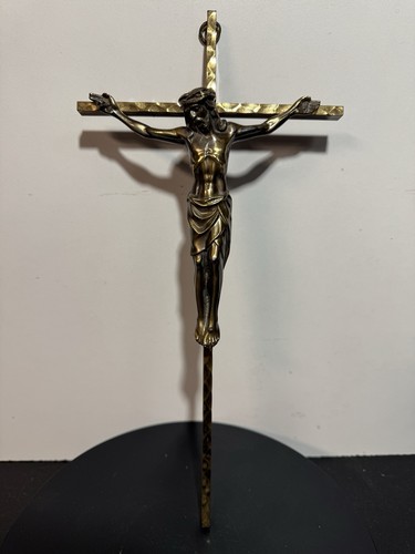 Wandkreuz metall modern - metall, bronze