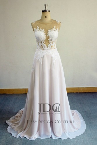 Summer chiffon brautkleid - summer,