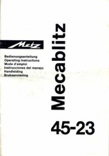 Anleitung Handbuch Manual Metz Reflexschirm 45-23 mehrsprachig
